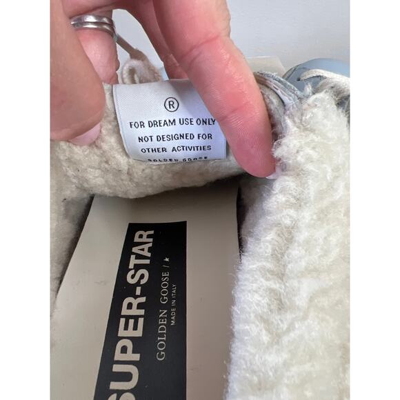 NIB Golden Goose Rare Golden Geese Suede Round Toe Slide Sneakers Blue Size: 36 - Picture 5 of 11